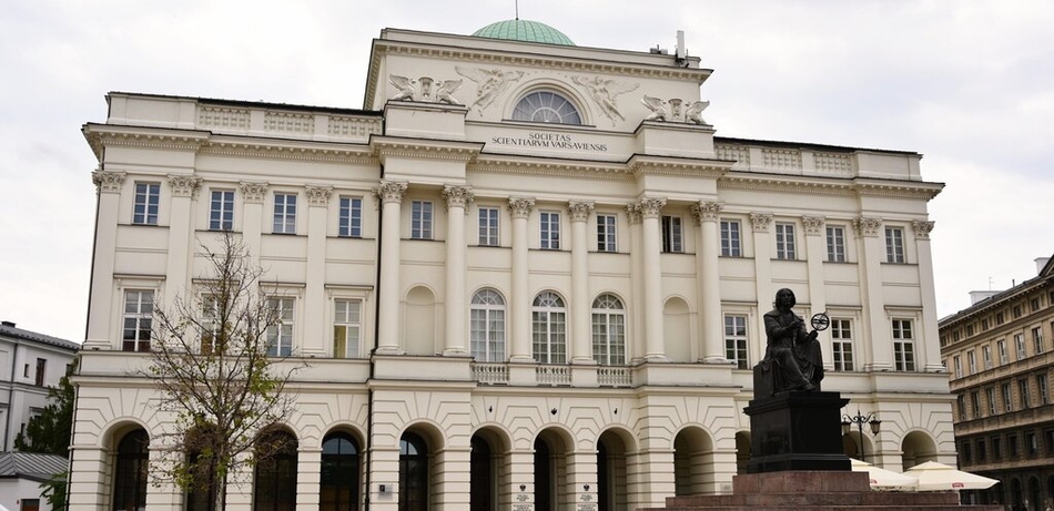 A building – headquarters of the Polish Academy of Sciences 