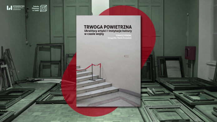 okładka na tle ram obrazów