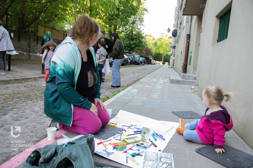 Rysowanie na osiedlu