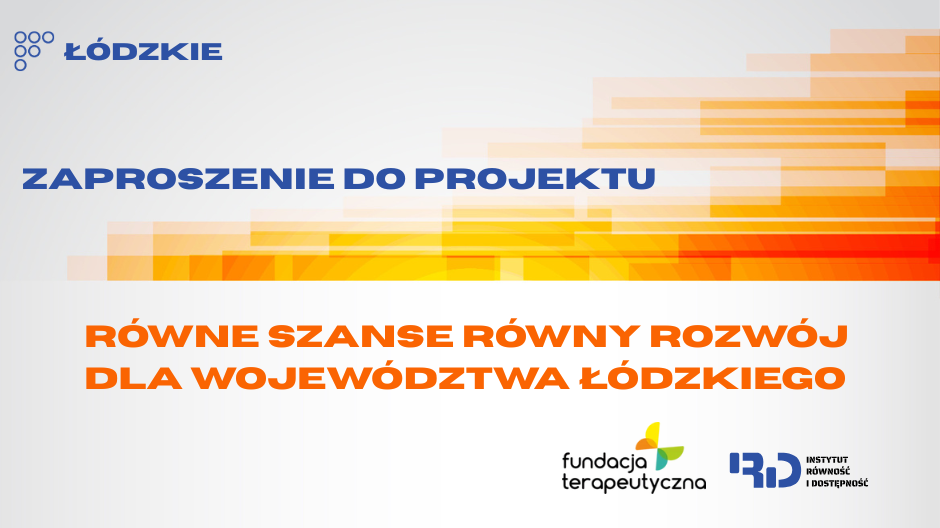  a graphic promoting the project entitled Equal Opportunities Equal Development for the Lodz Voivodeship