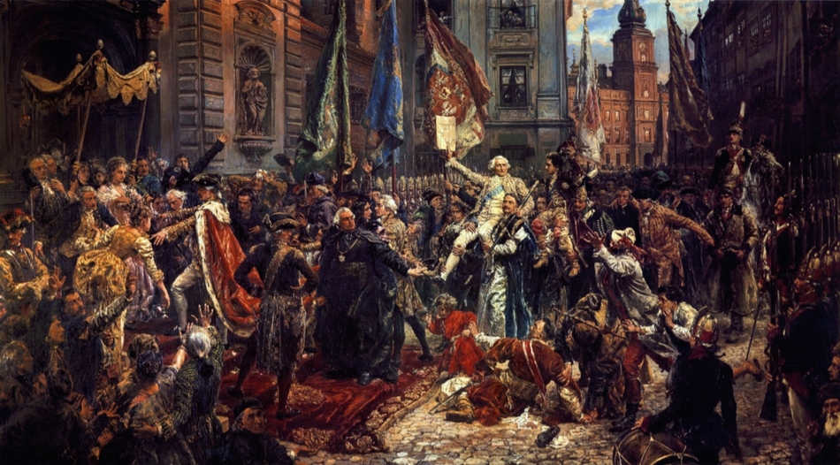 obraz Jana Matejki przedstawiający uchwalenie Konstytucji 3 Maja