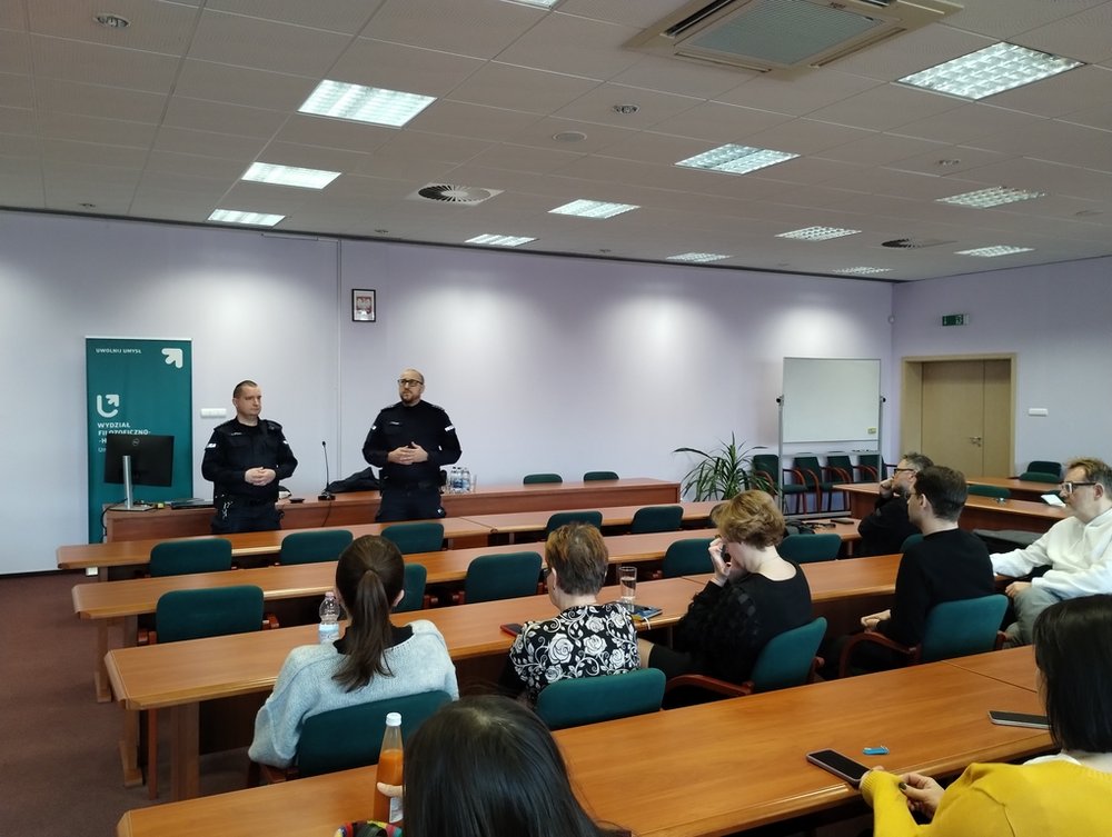 Zdjęcie z szkolenia z KW Policji w Łodzi