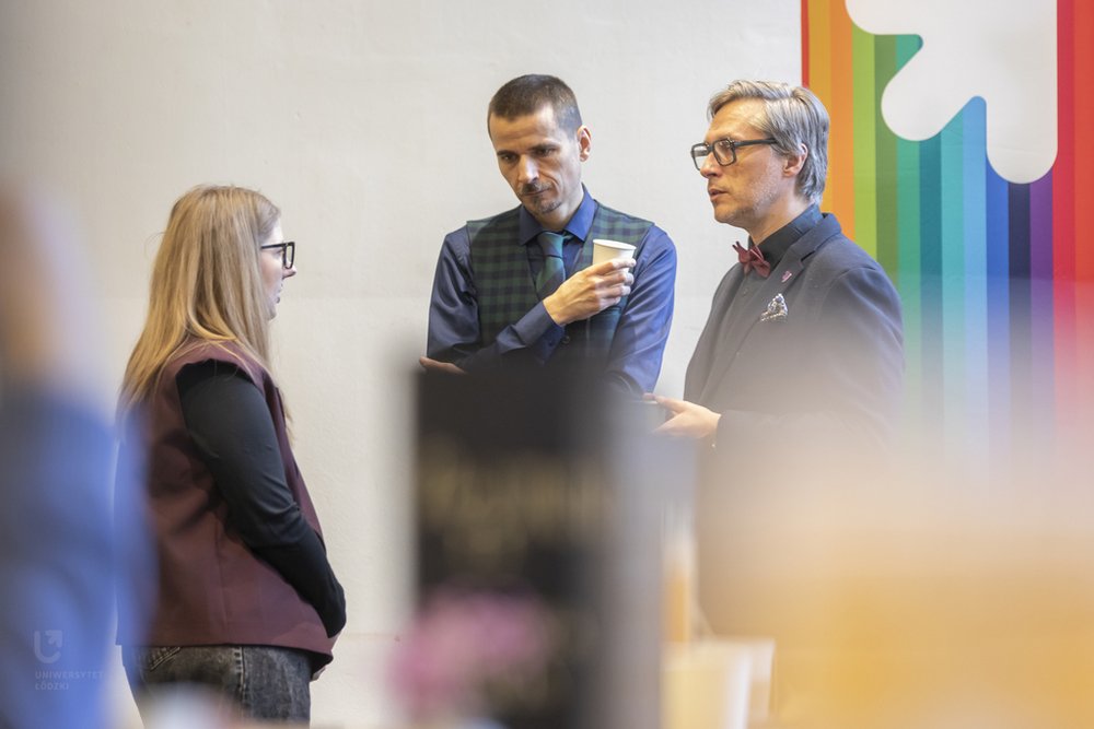 Anna Rolczak, zastępczyni kanclerza UŁ, dr hab. Krzysztof Pabis, prof. UŁ, Prorektor UŁ ds. popularyzacji nauki i kształcenia oraz dr hab. Mariusz Sokołowicz, prof. UŁ, dziekan Wydziału Ekonomiczno-Socjologicznego UŁ