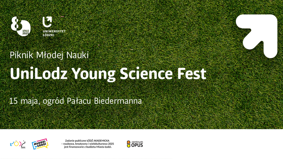 a graphic showing a lawn with the inscription: UniLodz Young Science Fest