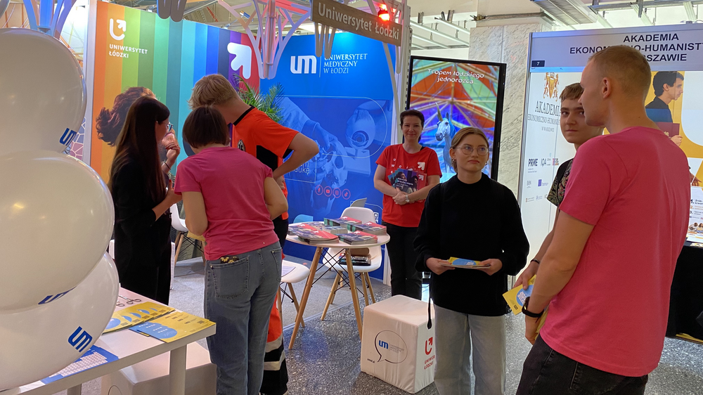 The stand of the city of Lodz at Salon Maturzystów 2023