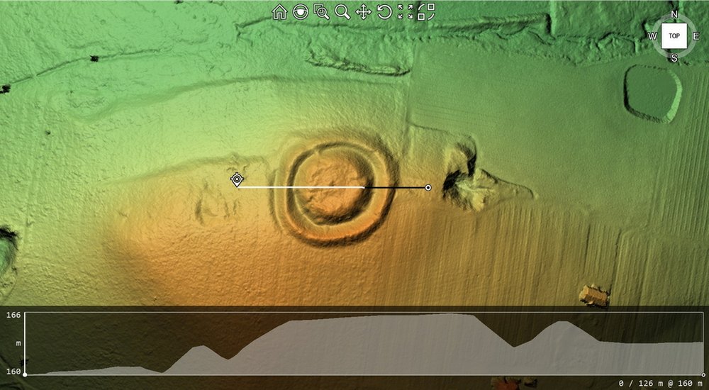 Numeryczny model terenu dla grodziska w Lewiczynie