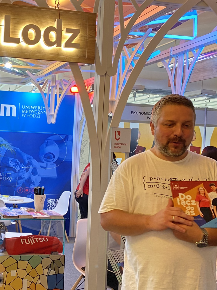 The stand of the city of Lodz at Salon Maturzystów 2023