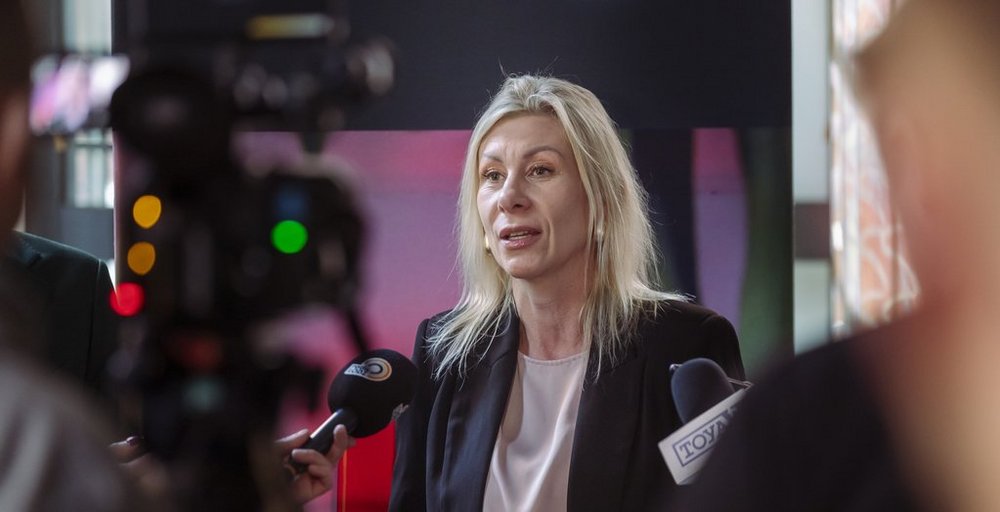 Honorata Pytloch-Ogieniewska podczas briefingu prasowego