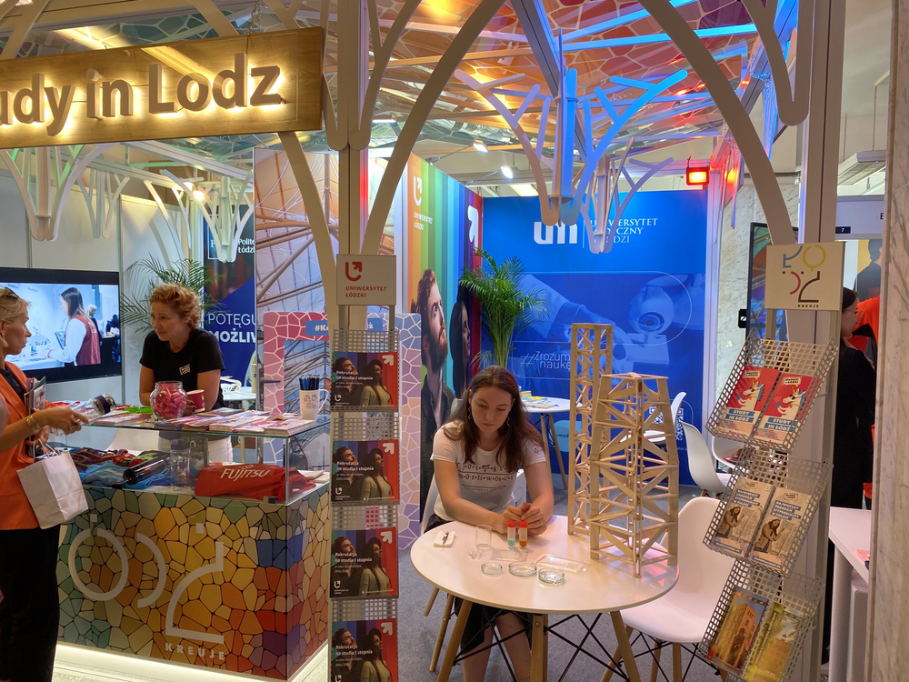 The stand of the city of Lodz at Salon Maturzystów 2023