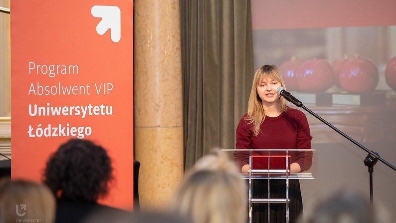 Paulina Frankiewicz podczas gali "Absolwent VIP"