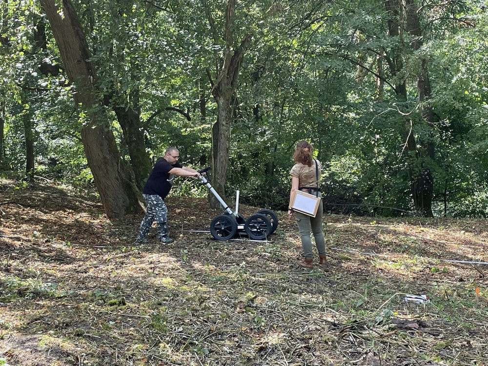 Badania georadarowe grodziska